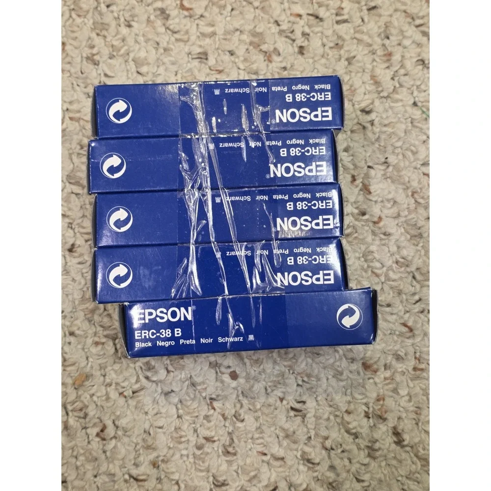 Lot Of 34 New Genuine Epson ERC-38 B  Ink Ribbons